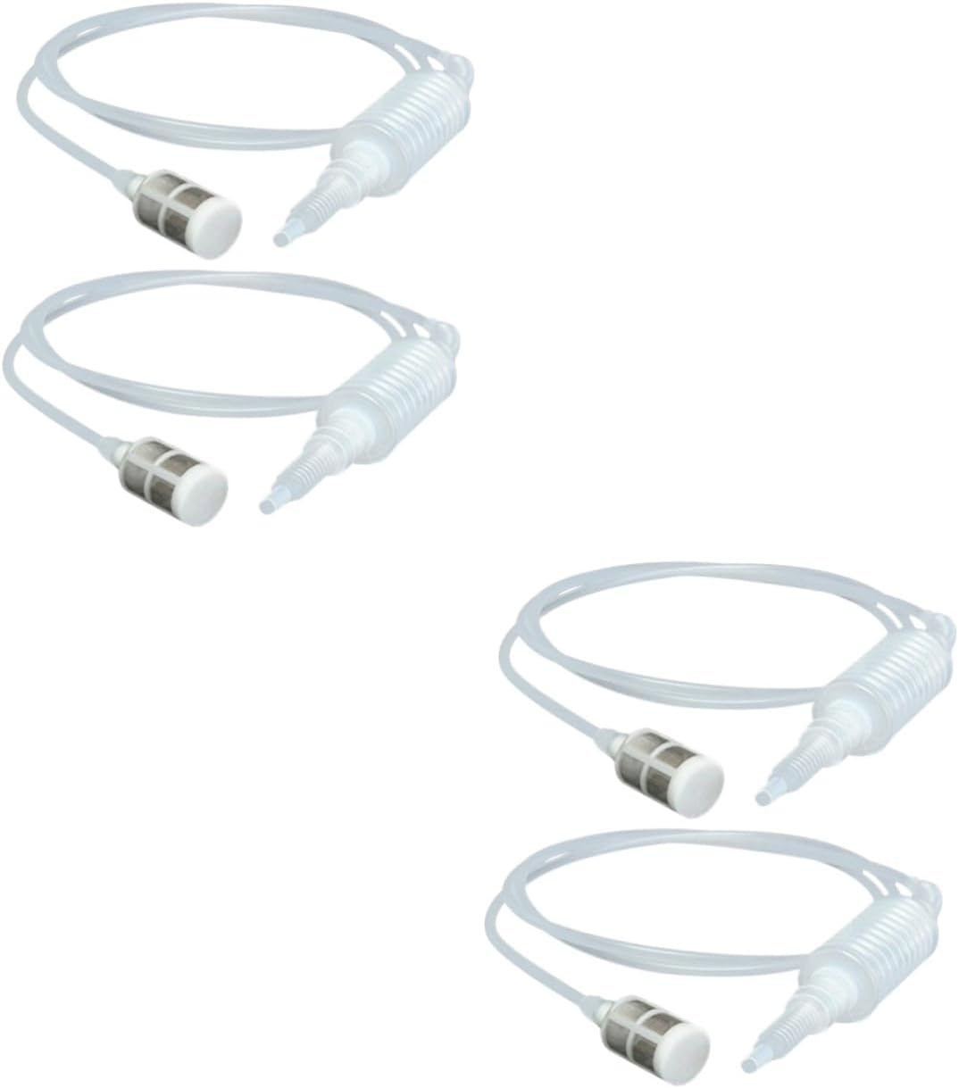 4pcs Manual Siphon Hose for Beer and Wine Transfers Lightweight Tubing Filter for Home Brewing Easy to Use and Store for Bottling and Avoiding Spills
