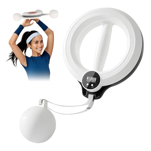 Unterarmtrainer & Armtrainer mit 360° Rotation – Handkurbel Brusttrainer für Männer & Frauen, Handgelenk Trainer für Zuhause mit LED-Bildschirm, Für Fitnessstudio und Home-Gym Workout