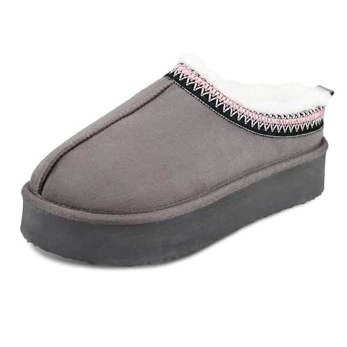 Jessica Simpson Women's Microsuede Clog Platform Slipper