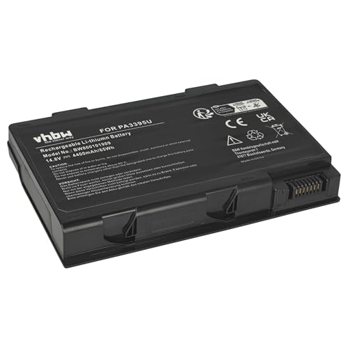 vhbw Batería Compatible con Toshiba Satellite M40X 185, M40X 129, M40X 141, M40X 114, M40X 118 Notebook (4400 mAh, 14,8 V, Li Ion)