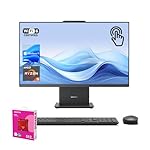 Lenovo 2025 IdeaCentre Business All-in-One, 27" FHD Touchscreen 100Hz, AMD Ryzen 5 7535HS, 64GB DDR5 RAM, 4TB SSD, Webcam, Wireless KB & Mouse, Windows 11 Home, Bundle with Adata 512GB External SSD