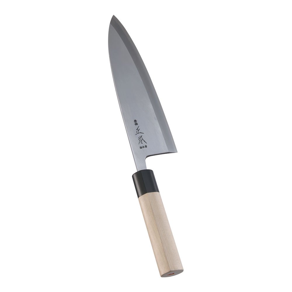 Amazon｜正本総本店 本霞・玉白鋼 出刃庖丁 24cm 刀身:玉白鋼、柄:水 
