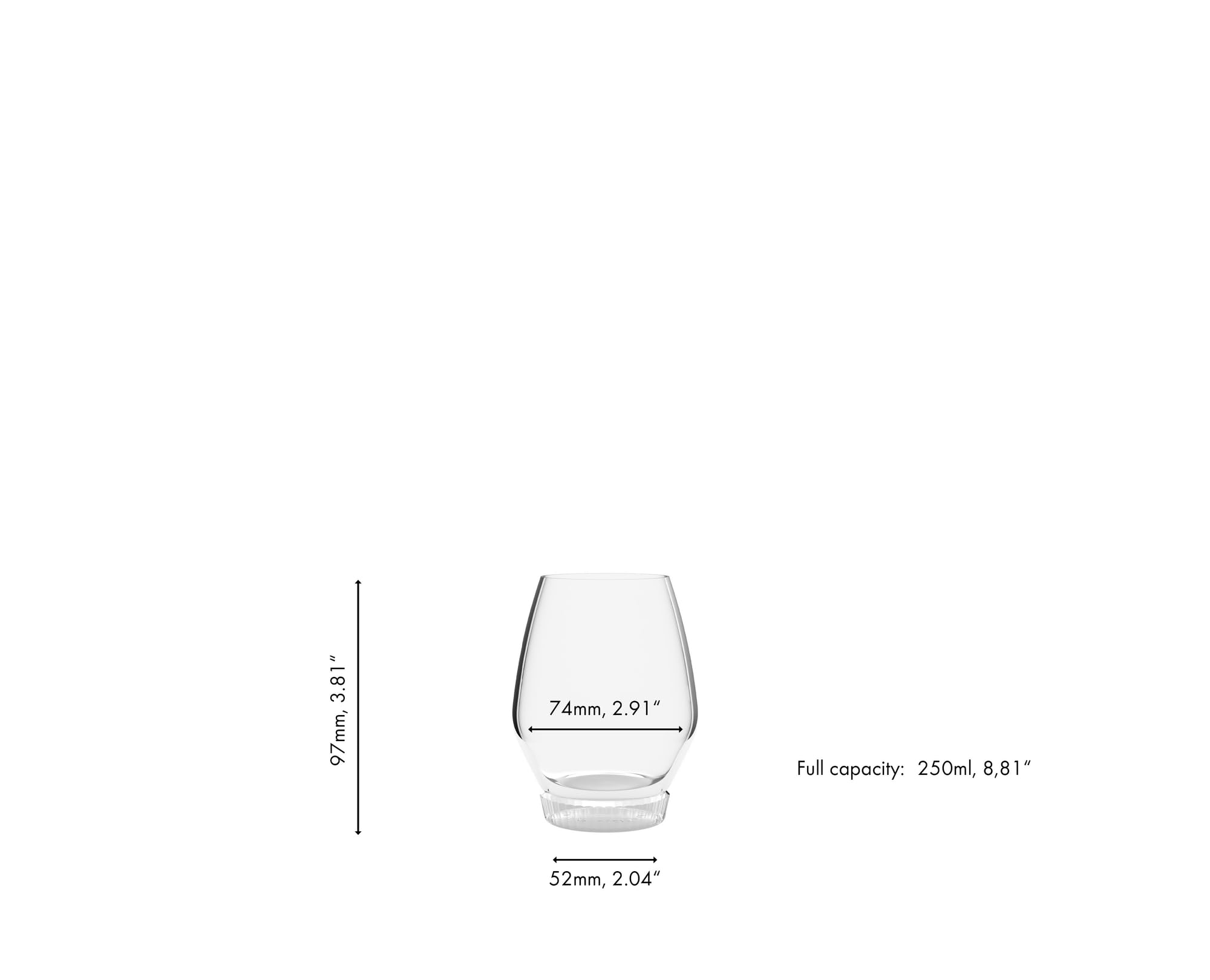 RIEDEL All American Bourbon 6416/73 Lot de 2 verres à spiritueux en cristal Passe au lave-vaisselle