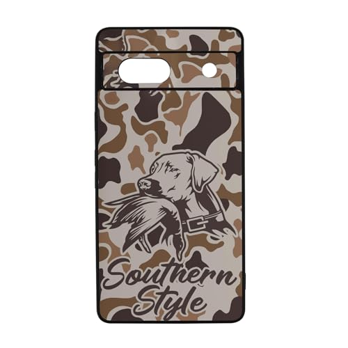 qizjio Old School Camo Phone Case Shockproof Protective Duck Southern Style Phone Cover for Google Pixel 7A