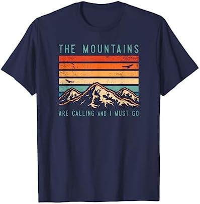 Mountains are Calling & I Must Go Retro Vintage 80s Mountain T-Shirt