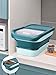 Zawaer Hundefutter Aufbewahrung, Pet Food Container 5kg,Trockenfutter BehäLter, Hundefutterbox, Futterbehälter für Haustiere Faltbar mit Deckel Löffel Messbecher (Grün)