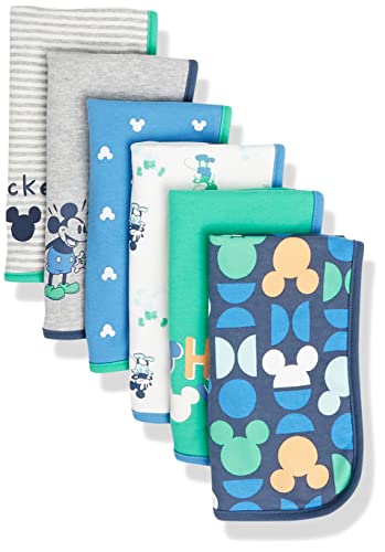 Image of Amazon Essentials Disney | Marvel | Star Wars Baby Boys' Burp Cloths, Pack of 6
