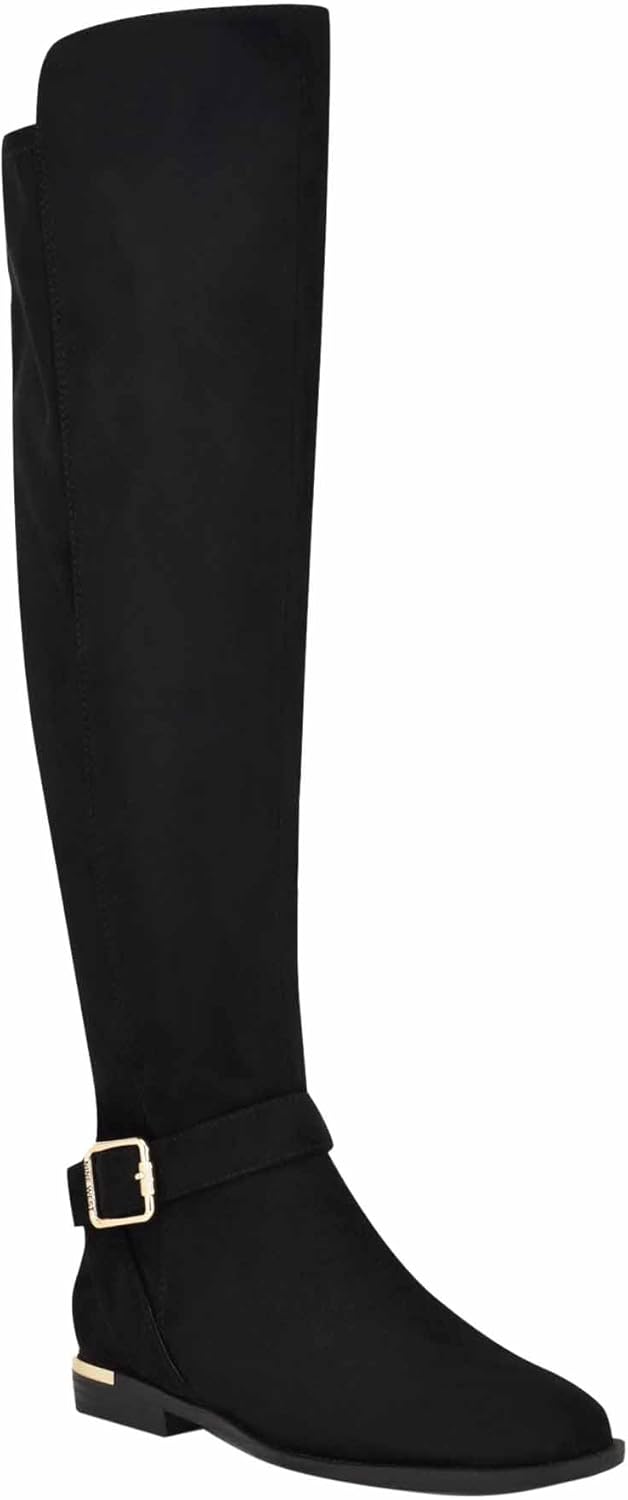 Nine West Women's ANDONE Over-The-Knee Boot, Black 001, 7.5