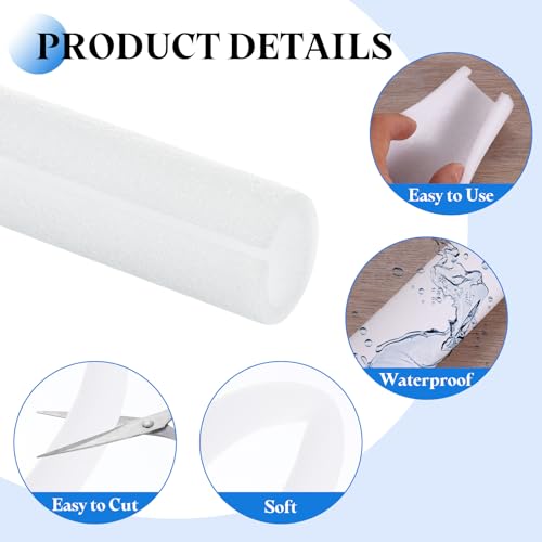 Tube isolant en mousse de 2,9 cm gaine isolation tuyau eau blanc