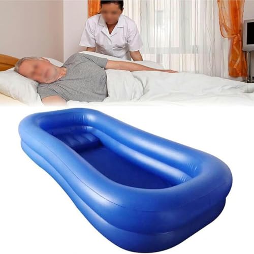 Kit évier de douche gonflable pour lit avec pompe à air portable - 4