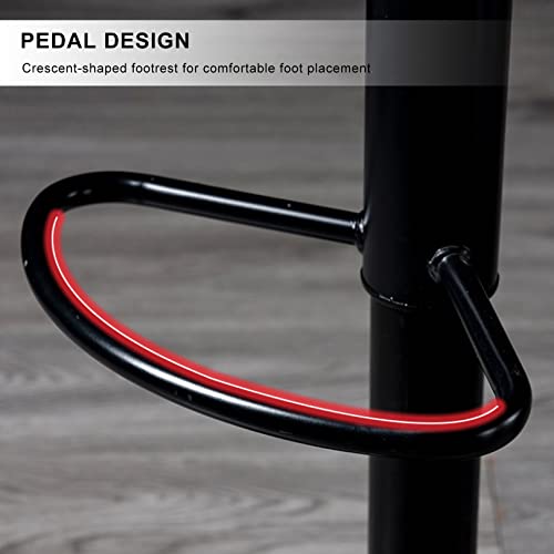 Tabouret de bar lot de 2 réglable avec dossier cuisine comptoir - 7