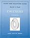 Study and Solutions Guide for Calculus