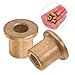 Homoyoyo 6pcs Flanged Sleeve Bearings for Industrial Machinery Copper Wrapped Bushing Assembly for Heavy Duty Applications Ensures Stable Operation and Contaminant Protection