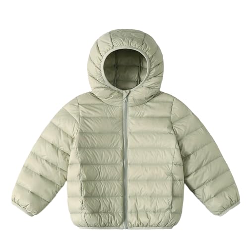 Kids Lightweight Puffer Jacket Packable Bubble Quilted Coat Boys Girls Down Cotton Coats Zip Up Hooded Outwear