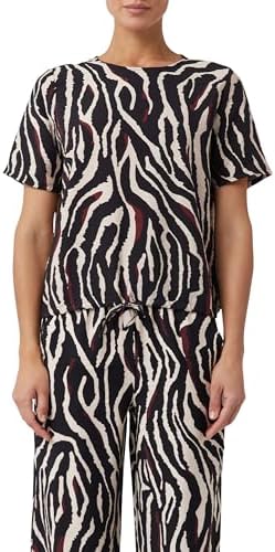 Comma Strukturierte Bluse mit Tunnelzug