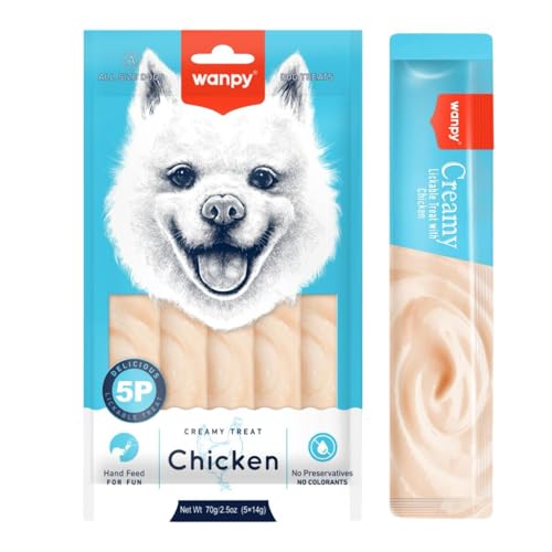 Petisco Para Cães Úmido Truly Wanpy Creamy Vários Sabores Tubetes Bacon Born (7, Frango)