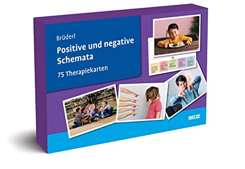 Positive und negative Schemata: 75 Therapiekarten. Kartenset mit 75 Karten in stabiler Box, mit 32-seitigem Booklet. Kartenformat 16,5 x 24 cm.