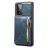 [Hochwertiges Material]: Hergestellt aus langlebigem PU Leder und weiche TPU Etui. Das Samsung A52 4G/5G Galaxy A52s etui fühlt sich angenehm in der Hand an. Die Maße haben perfekt gestimmt. Mit verstärkter Nähte ist die Schutzhülle haltbar und 100% stoßfest.