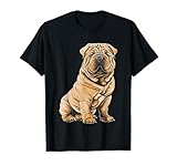 La semplice e bella illustrazione Shar-Pei disegnata a mano è perfetta per mamme e papà di cani, allevatori di cani, proprietari di nuovi cuccioli o un bel regalo commemorativo per i proprietari di cuccioli che hanno attraversato quel ponte arcobaleno