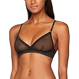 Stützendes Unterbrustband Calvin Klein Damen Triangle Unlined BH, Schwarz (Black 001), 85D (Herstellergröße: L)