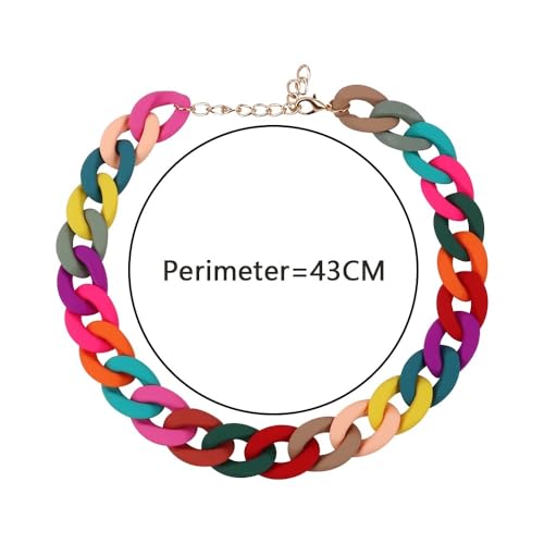 Collier ras du cou en argent 925 et perles colorées