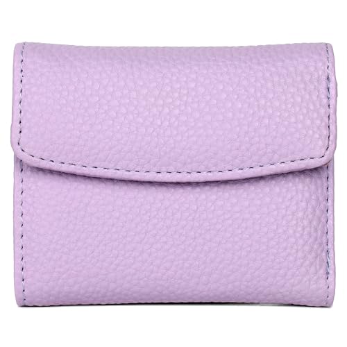 Julia Buxton Buxton Women's Solid Color Mini Trifold Wallet, Lilac, One Size