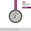 3M Littmann Stetoscopio per il monitoraggio Classic III, tubo auricolare lampone, 69 cm, 5648