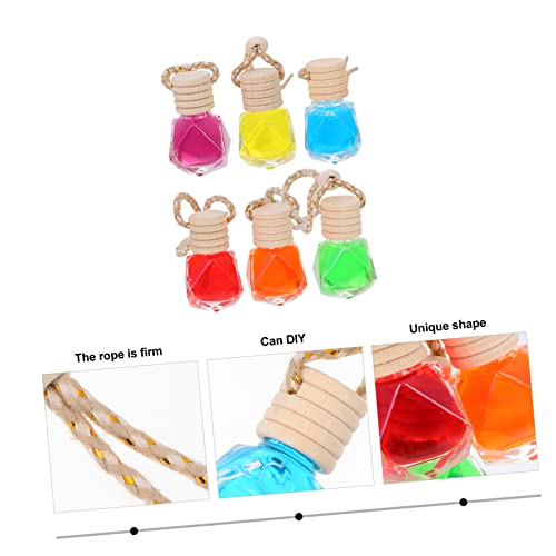 SOLUSTRE 12 Peças Frasco De Perfume De Carro Pendurado Difusor De Óleo Essencial De Perfume Difusor