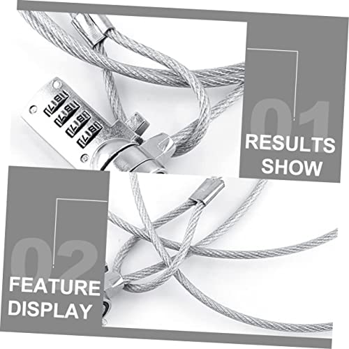 GAFOKI Trava De Senha Para Notebook Cadeado Digital Senha De 4 Dígitos Trava De Bicicleta Cadeado De