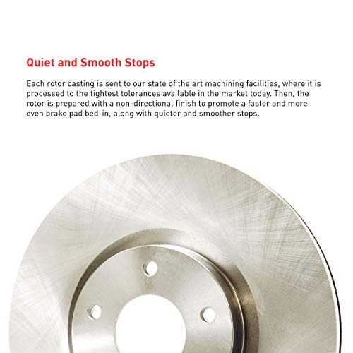 Image of Dynamic Friction Company Rear Brake Rotor Fits 2007-2015 Audi Q7 | 2003-2018 Porsche Cayenne; 2004-2018 Volkswagen Touareg | Blank Disc Brake Rotor