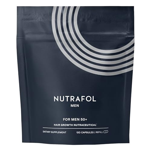 Nutrafol Men 50+ Hair Growth Supplements, Clinically Tested for Visibly