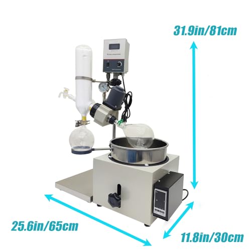 Techtongda 22049X 2L Rotary Evaporator, 110V Lab Manual Lifting Rotavap thumb #5