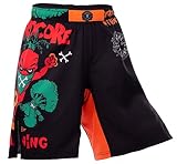 Hardcore Training Kids Boxing Shorts Angry Vitamins Youth MMA Boxing BJJ Fitness Running Workout Exe