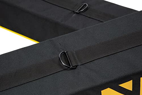Stanley S4000 Black/Yellow Universal Soft Roof Rack Pad And Luggage Carrier Kit With Heavy-Duty Tie Down Straps #TOP9