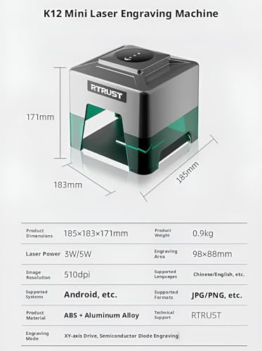 Machine de marquage RTRUST mini bureau en acier inoxydable portable - 5