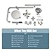 Aolemi Outdoor Shower Fixture SUS304 Triple Function Brushed Nickel Wall Mounted Stainless Steel Shower Faucet System Set with Hand Spray,8