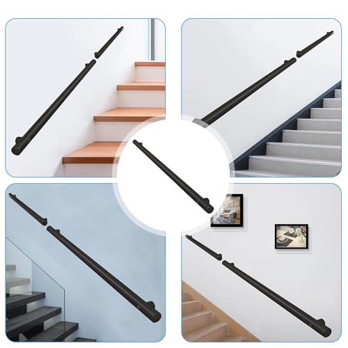 Rambarde en acier inoxydable 90 cm pour escalier intérieur et extérieur