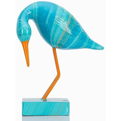 Sky Blue Heron Statue by DOVDOV Cover