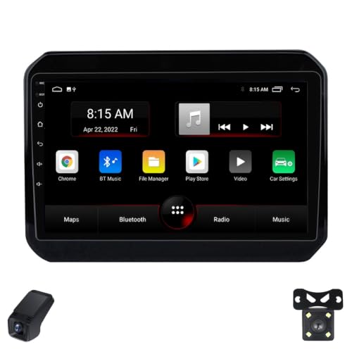 Genérico Autoestéreo para Suzuki Ignis 2016-2020 Android 15 CarPlay con Pantalla táctil de 9 Pulgadas, 1280×720, estéreo para Auto/SWC/Bluetooth 5.0/FM Am RDS DSP/Wi-Fi/4G LTE/GPS/ADAS DVR (L20)
