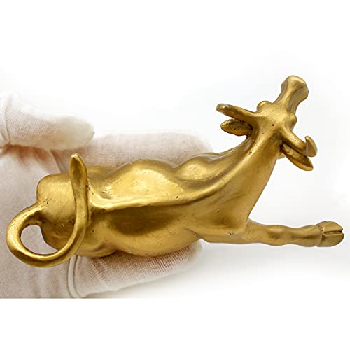 Lizipai Feng Shui Fortune Brass Street Bull Statue - Image 4