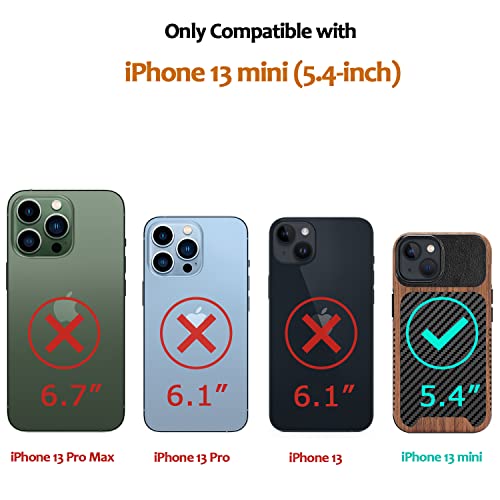 ZZDZZ Case for iPhone 13 Mini, Compatible with MagSafe, Black by ZZDZZ - Used condition - Image 7