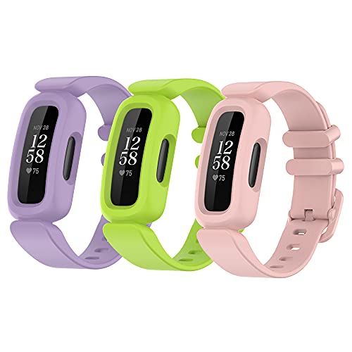 RuenTech Pulseras compatibles con el rastreador de Actividad para niños Fitbit ACE3, reemplazo de Correa de Silicona para Fitbit Ace 3 smartwatch Fitness (3G)