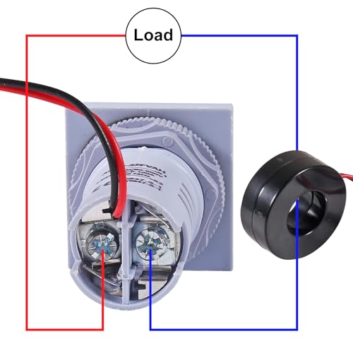 Image of 3PCS AC Current Voltage Amperage Power Energy Panel Meter LCD Digital Display Ammeter Voltmeter Multimeter with CT AC 60-500V 0-100A 20-75 Hz Multi-Function Power Monitor