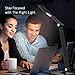 TaoTronics TT-DL16 Stylish Metal LED Desk Lamp, Office Light with 5V/2A USB Port, 5 Color Modes, 6 Brightness Levels, Touch Control, Timer, Night Light, Philips EnabLED Licensing Program
