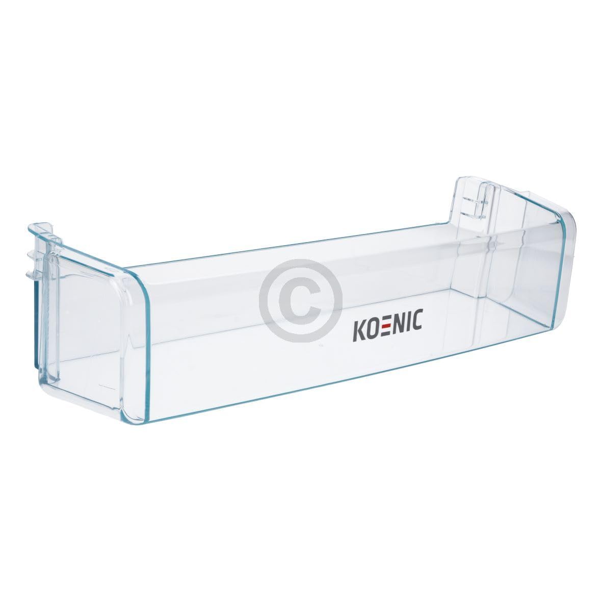 Flaschenfach für Kühlschrank kompatibel mit KOENIC 00743512 transparenter Flaschenabsteller für Kühlschranktüre Abstellfach in KühlGefrierKombination