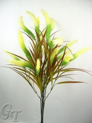 GT Decorations 6 Artificial Silk Flower Meadow Foxtail Sprays (Lime) from