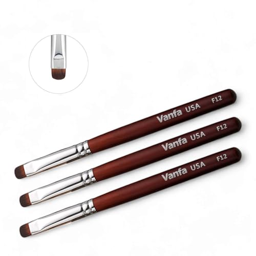 Vanfa French Brush for Nails, Clean up brush for Gel Nail Polish F16 count