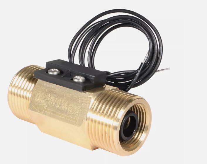 G3/4 Hall Effect Liquid Water Flow Sensor Switch Flowmeter Meter 2.5-30L/min