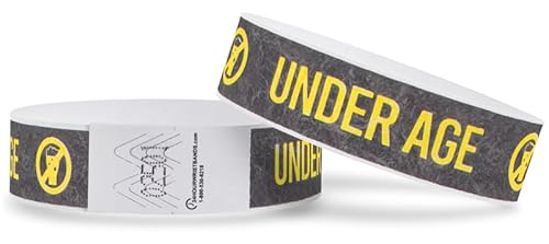 100 Pack Tyvek Wristbands for Ticket Event Concert, Carnival, Waterparks,