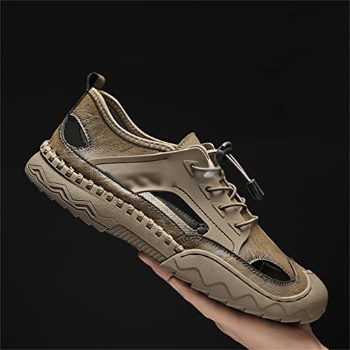 Mens Sandals Trekking Outdoor Comfortable Beach Casual Shoes Non-Slip Leisure Rubber Soles(39)4